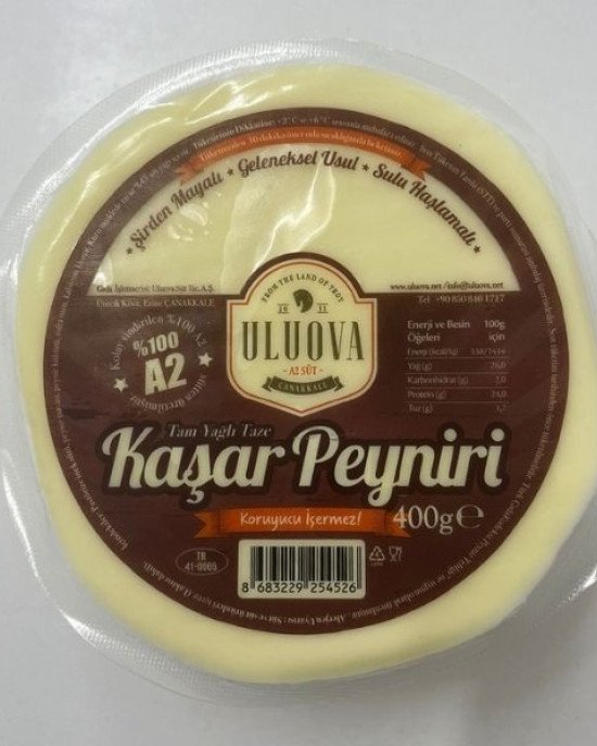 Uluova Taze Kaşar Peyniri 500 Gr